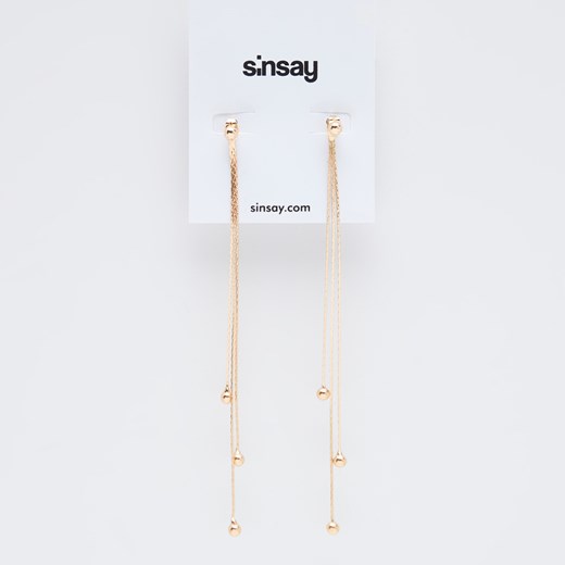 Sinsay - Wiszące kolczyki - Złoty Sinsay Jeden rozmiar okazja Sinsay