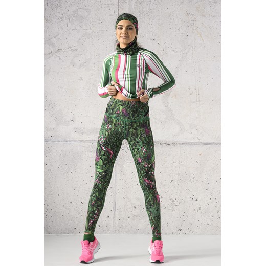 Legginsy Do Biegania Green Mystery - OSLZ-13L1 Nessi Sportswear L/XL Nessi Sportswear