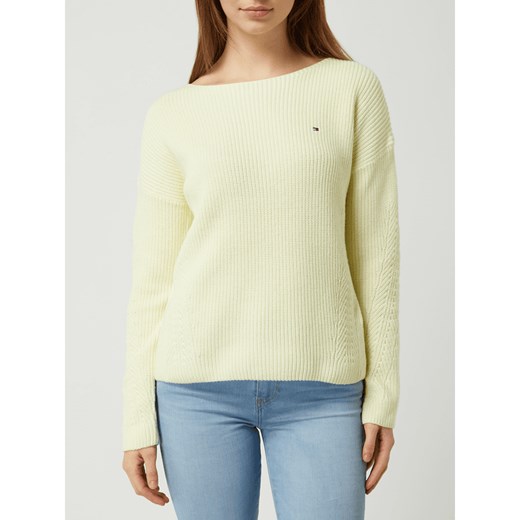 Sweter z bawełny ekologicznej model ‘Hayna’ Tommy Hilfiger XS wyprzedaż Peek&Cloppenburg 