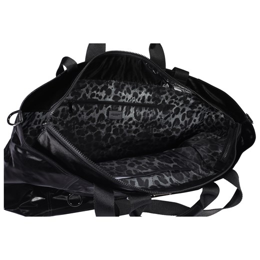 Shopper bag Dolce & Gabbana bez dodatków elegancka czarna 