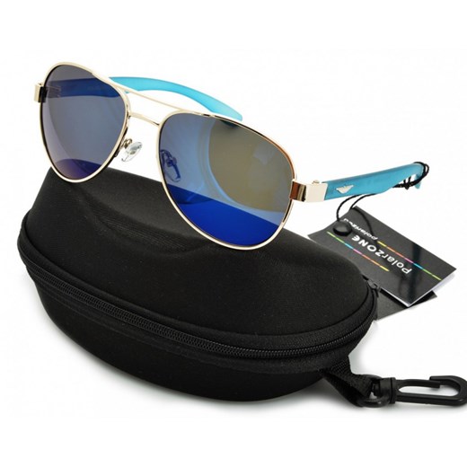 Pilotki Polaryzacyjne aviator Lustrzanki POL-85 Polarzone Stylion