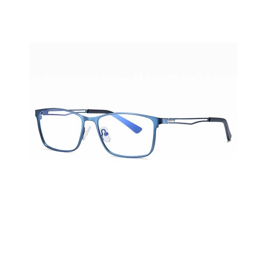 Męskie niebieskie okulary do komputera BLUE LIGHT zerówki 2554C Stylion promocyjna cena Stylion