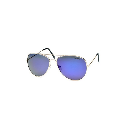 Okulary aviator lustrzane niebieskie polaryzacja MP-738 Stylion Stylion