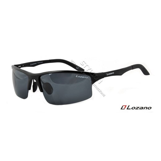 Męskie czarne Okulary LOZANO LZ-311 Polaryzacyjne Aluminiowo-Magnezowe Stylion promocja Stylion