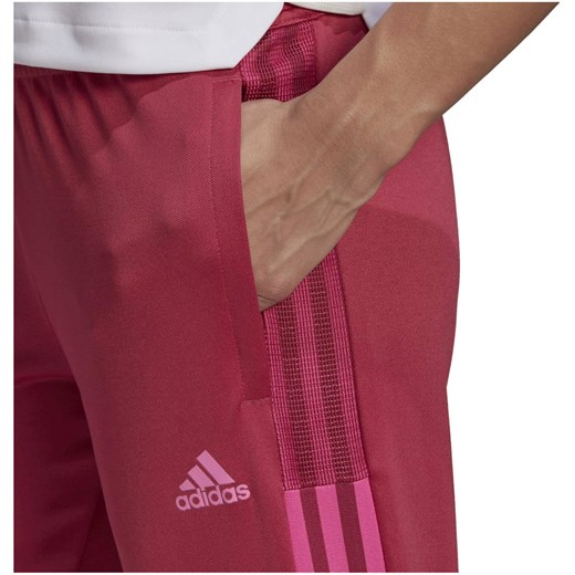 Spodnie damskie różowe Adidas sportowe 