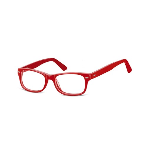 Okulary dziecięce zerówki Nerdy AK49 czerwone ze sklepu Stylion w kategorii Akcesoria dziecięce - zdjęcie 107783700
