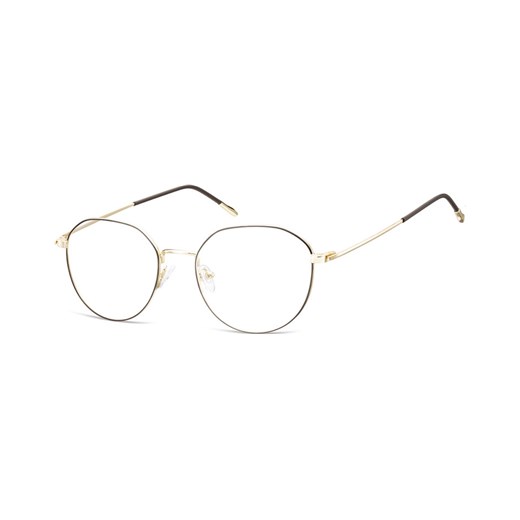 Lenonki Okulary oprawki optyczne 928E złote + czarne Sunoptic Stylion