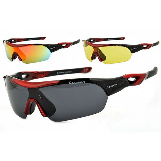 Okulary z 3 soczewkami LOZANO LZ-125B Polaryzacja + Poliwęglan ze sklepu Stylion w kategorii Okulary przeciwsłoneczne męskie - zdjęcie 107784113
