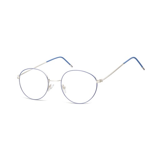 Lenonki Okulary oprawki optyczne 929A srebrne + niebieskie ze sklepu Stylion w kategorii Oprawki do okularów męskich - zdjęcie 107784141