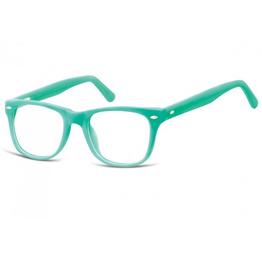 Okulary dziecięce zerówki Nerdy AK48B zielone ze sklepu Stylion w kategorii Akcesoria dziecięce - zdjęcie 107784203