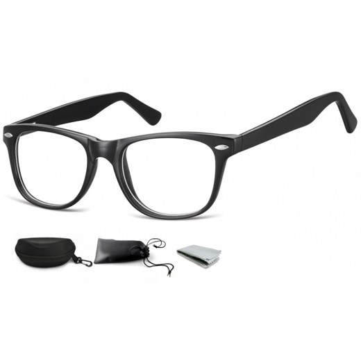 Okulary oprawki zerówki korekcyjne Nerdy Flex Sunoptic AC15 czarne ze sklepu Stylion w kategorii Okulary zerówki męskie - zdjęcie 107784691