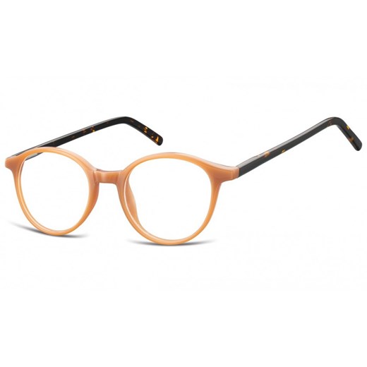 Okulary oprawki zerówki korekcyjne lenonki Unisex Sunoptic AC23F brąz +  panterka ze sklepu Stylion w kategorii Okulary zerówki męskie - zdjęcie 107785073