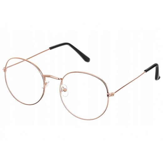 Okulary dla Świętego Mikołaja - złote lenonki ze sklepu Stylion w kategorii Okulary męskie - zdjęcie 107786372