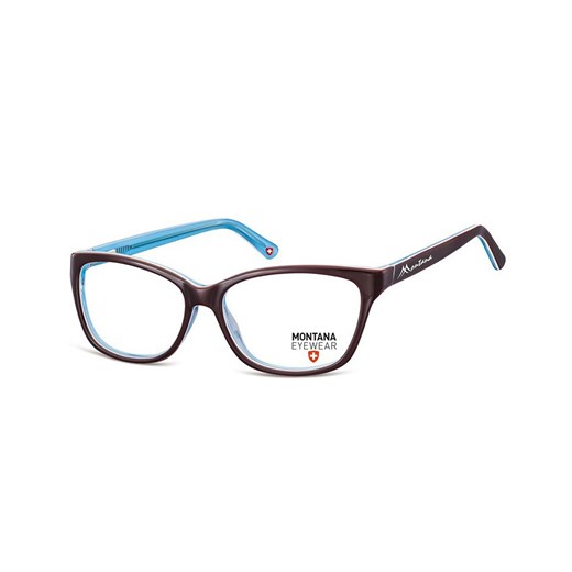 Damskie okulary oprawki brazowe cat eye Montana MA80D ze sklepu Stylion w kategorii Okulary korekcyjne damskie - zdjęcie 107786711