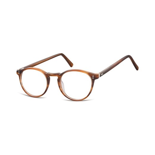Okrągłe okulary oprawki zerowki korekcyjne Sunoptic AC43B ze sklepu Stylion w kategorii Okulary korekcyjne męskie - zdjęcie 107786860