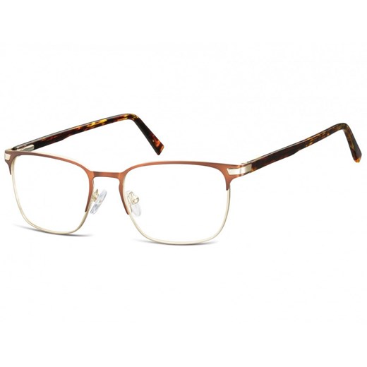 Okulary oprawki optyczne korekcyjne Sunoptic 917E brązowo-złote ze sklepu Stylion w kategorii Okulary korekcyjne męskie - zdjęcie 107786952