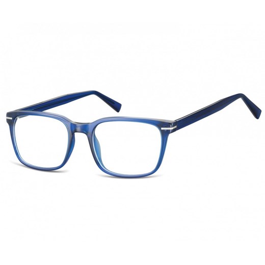 Okulary oprawki korekcyjne Nerdy zerówki Sunoptic CP119B granatowe transparentne ze sklepu Stylion w kategorii Okulary zerówki męskie - zdjęcie 107787114