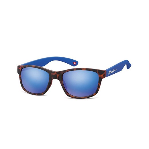 Okulary nerdy  Montana M43E niebiesko-panterkowe revo ze sklepu Stylion w kategorii Okulary przeciwsłoneczne damskie - zdjęcie 107787874