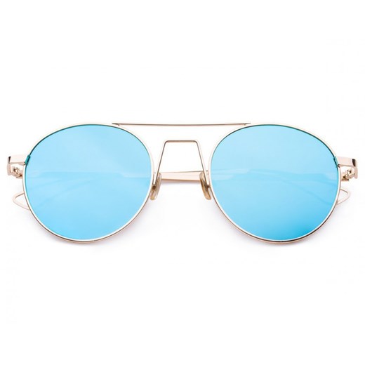 Okragle lenonki damskie lustrzane 2036 ze sklepu Stylion w kategorii Okulary przeciwsłoneczne damskie - zdjęcie 107788600