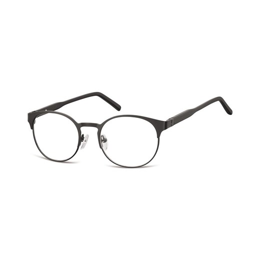 Czarne Okulary Oprawki okrągłe korekcja Sunoptic 994G ze sklepu Stylion w kategorii Okulary korekcyjne męskie - zdjęcie 107788972