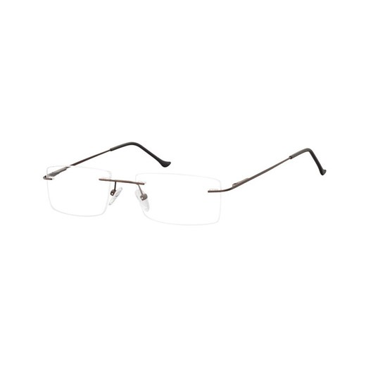 Bezramkowe Okulary Oprawki korekcyjne Sunoptic 986E brazowe ze sklepu Stylion w kategorii Okulary korekcyjne męskie - zdjęcie 107789052