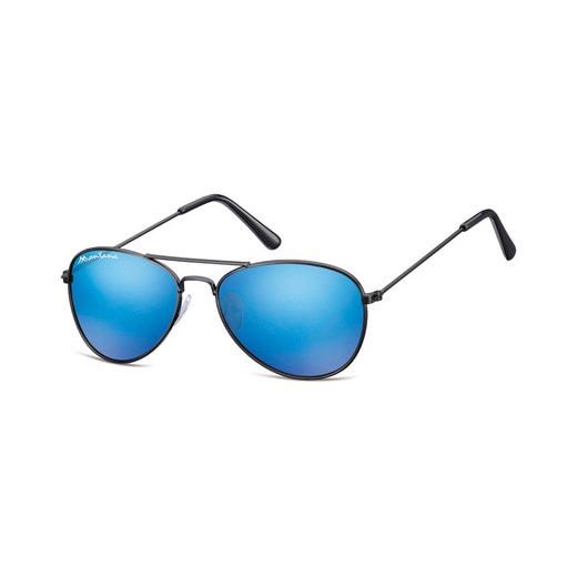 Pilotki okulary aviator dziecięce Montana 964A lustrzanki czarno niebieskie ze sklepu Stylion w kategorii Okulary przeciwsłoneczne damskie - zdjęcie 107789883