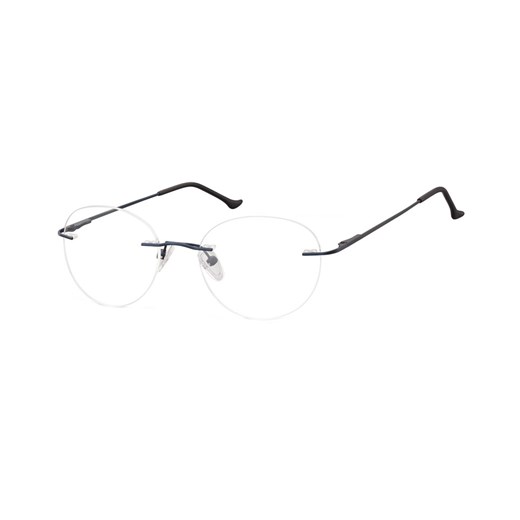 Patentki Bezramkowe Okulary oprawki okrągłe korekcyjne Sunoptic 985C granatowe ze sklepu Stylion w kategorii Okulary korekcyjne męskie - zdjęcie 107789921