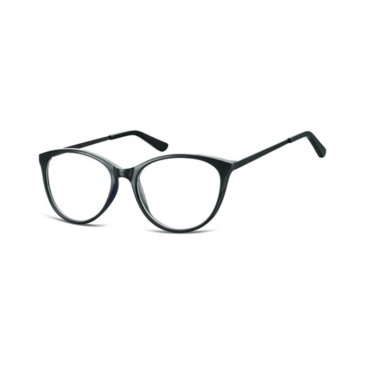 Okulary oprawki zerówki korekcyjne Kocie Unisex Sunoptic AC27G czarne ze sklepu Stylion w kategorii Okulary zerówki męskie - zdjęcie 107790043