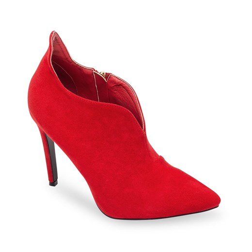 Botki damskie Ideal Shoes GH-2876 Czerwone Twojeobuwie.pl 40 twojeobuwie.pl