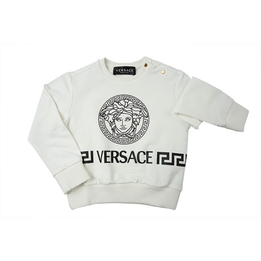 Versace Bluzy Niemowlęce dla Chłopców, biały, Bawełna, 2021, 24M 2Y 3Y 9M Versace 24M RAFFAELLO NETWORK