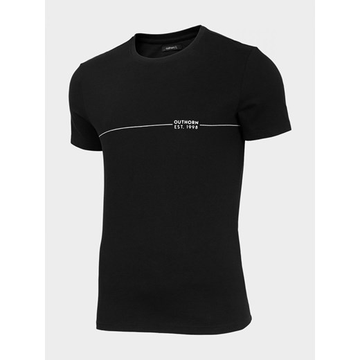 T-shirt męski TSM600A - głęboka czerń Outhorn 3XL wyprzedaż OUTHORN