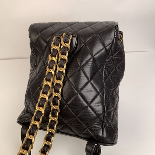 Quilted Leather Small Backpack Shoulder Bag ONESIZE showroom.pl