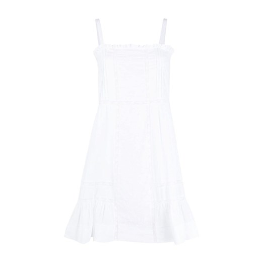Sukienka See By Chloé biała z dekoltem v mini z koronką na ramiączkach 