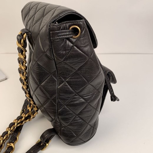 Quilted Leather Small Backpack Shoulder Bag ONESIZE showroom.pl
