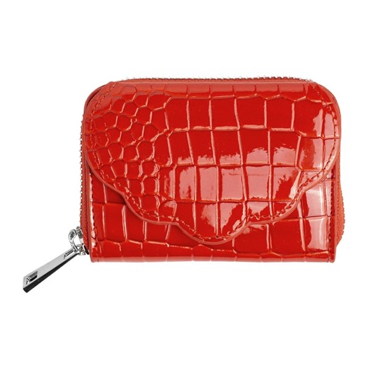 Czerwony portfel damski Hvisk w zwierzęcy wzór 