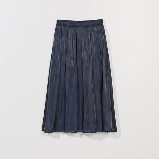 Mohito - Rozkloszowana spódnica z połyskiem - Niebieski Mohito 32 promocja Mohito