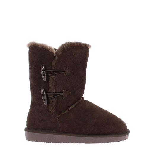 Śniegowce damskie Nicebay bez zapięcia ze skóry płaskie 