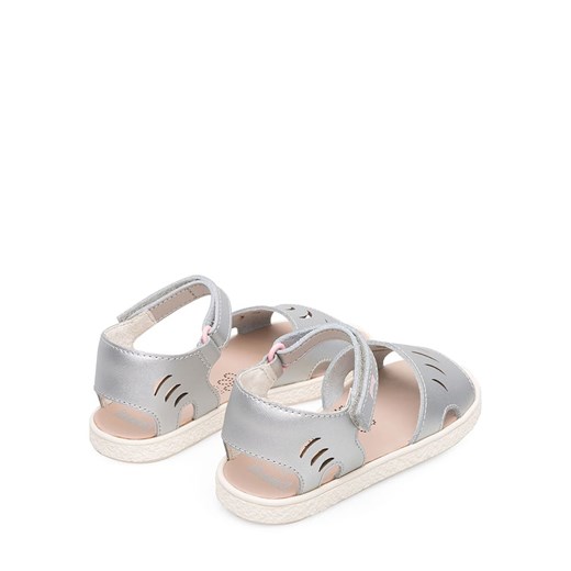 Skórzane sandały "Miko" w kolorze srebrnym Camper 31 Limango Polska