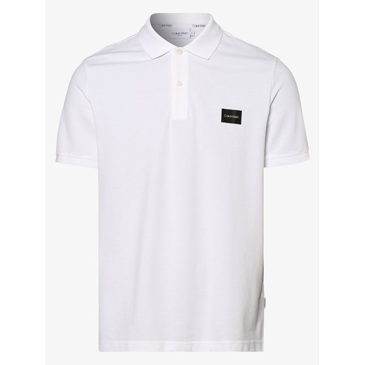 T-shirt męski Calvin Klein z krótkim rękawem jerseyowy biały casualowy 