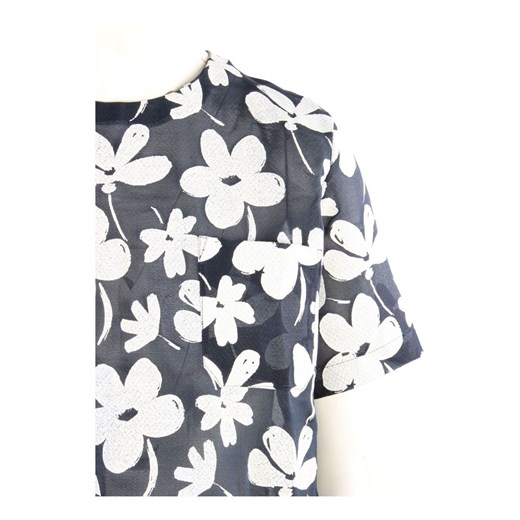 Bluzka damska Marni Vintage na wiosnę z okrągłym dekoltem 