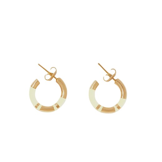 Positano resin and gold plated mini hoop earrings Aurélie Bidermann ONESIZE showroom.pl