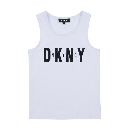 Bluzka dziewczęca biała DKNY 