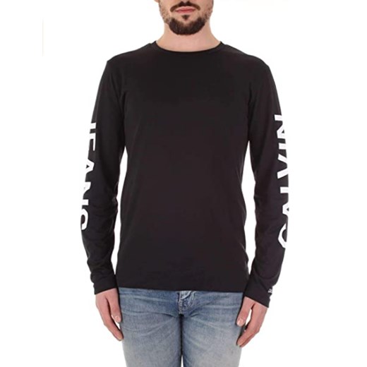 Longsleeve Męski Calvin Klein Jeans Black ze sklepu dewear.pl w kategorii T-shirty męskie - zdjęcie 108120584