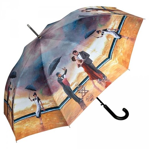 Singing Butler by Theo Michael - długi parasol delux ze skórzaną rączką Von Lilienfeld  Parasole MiaDora.pl