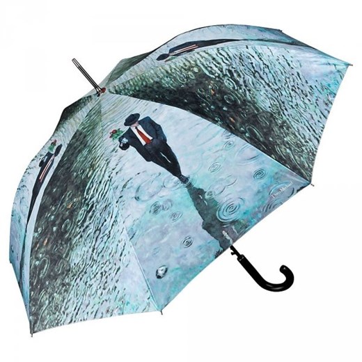 Romance by Theo Michael - długi parasol ze skórzaną rączką Von Lilienfeld  Parasole MiaDora.pl