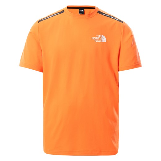 T-shirt męski pomarańczowa The North Face z krótkimi rękawami 