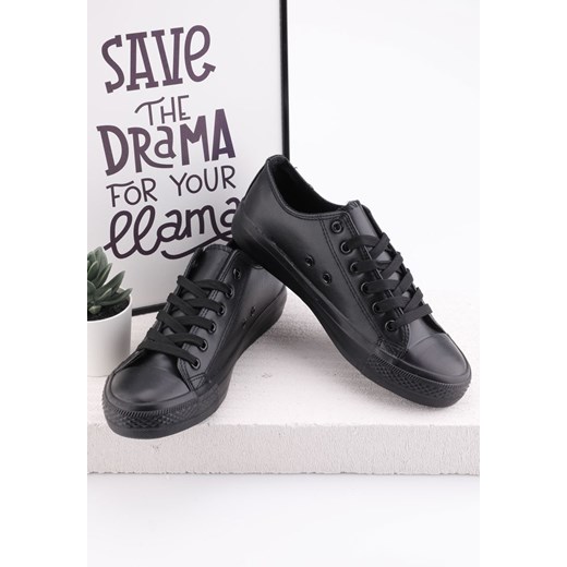 Tampki czarne 7 Terrwyn Yourshoes 36 promocja YourShoes