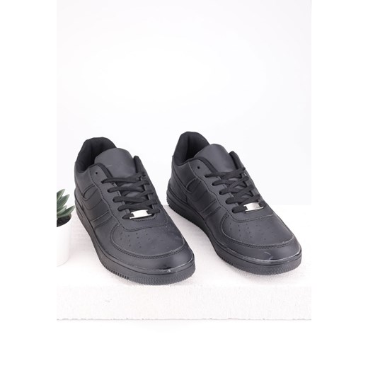 Buty sportowe czarne 2 Palerma Yourshoes 36 okazyjna cena YourShoes