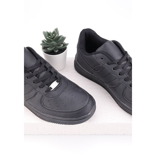 Buty sportowe czarne 2 Palerma Yourshoes 37 wyprzedaż YourShoes