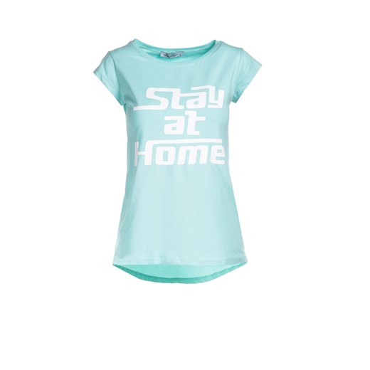 Miętowy T-shirt Loraisea Renee XL wyprzedaż Renee odzież